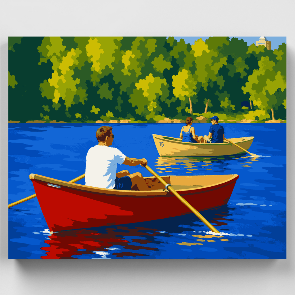 Central Park Rowboats - Paint by Numbers Kit