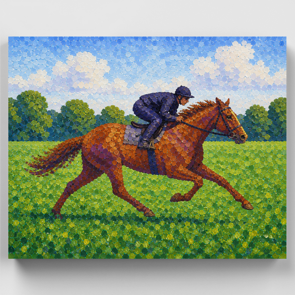 Chestnut Gallop Meadow - Paint by Numbers Kit
