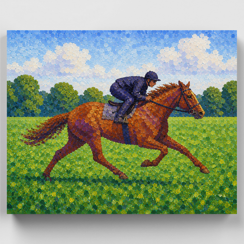 Chestnut Gallop Meadow - Paint by Numbers Kit