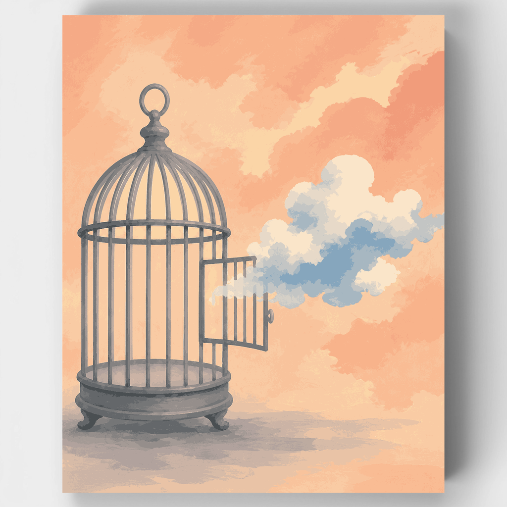 Cloud Escapes the Cage - Kit de pintura por números — Estándar