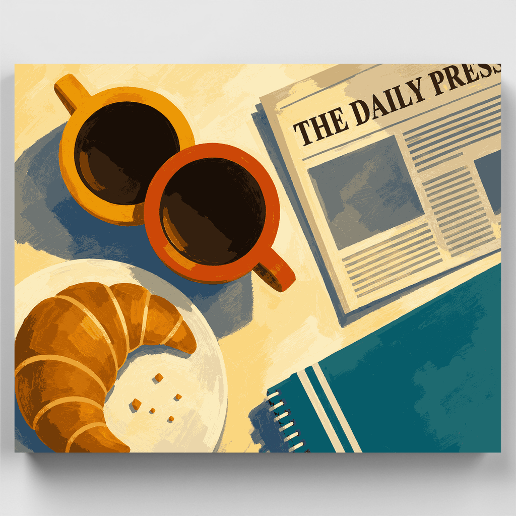 Café para dos - Kit de pintura por números — Estándar