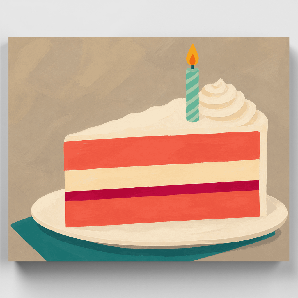 Coral Layer Cake - Paint by Numbers Kit