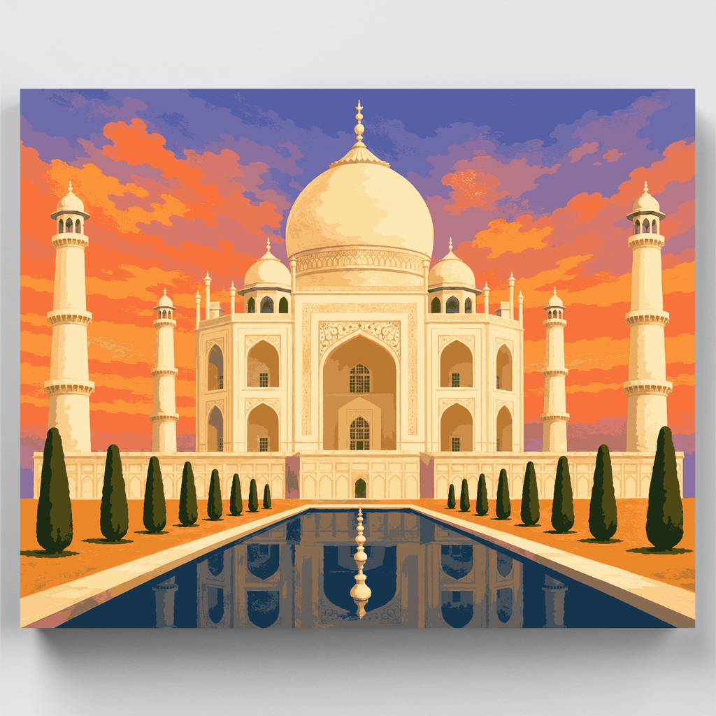 Coral Sky Ivory Dome - Paint by Numbers Kit