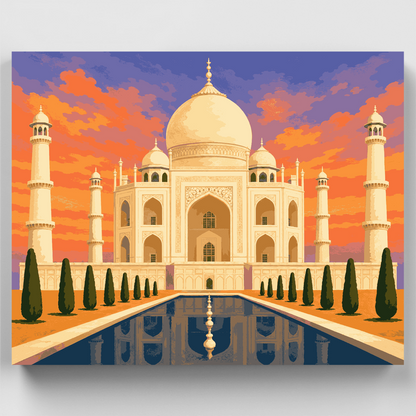 Coral Sky Ivory Dome - Paint by Numbers Kit