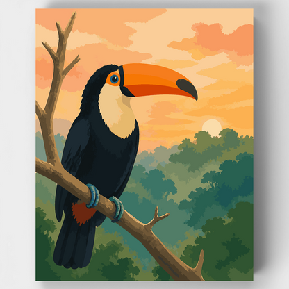 Costa Rica Toucan - Paint by Numbers Kit