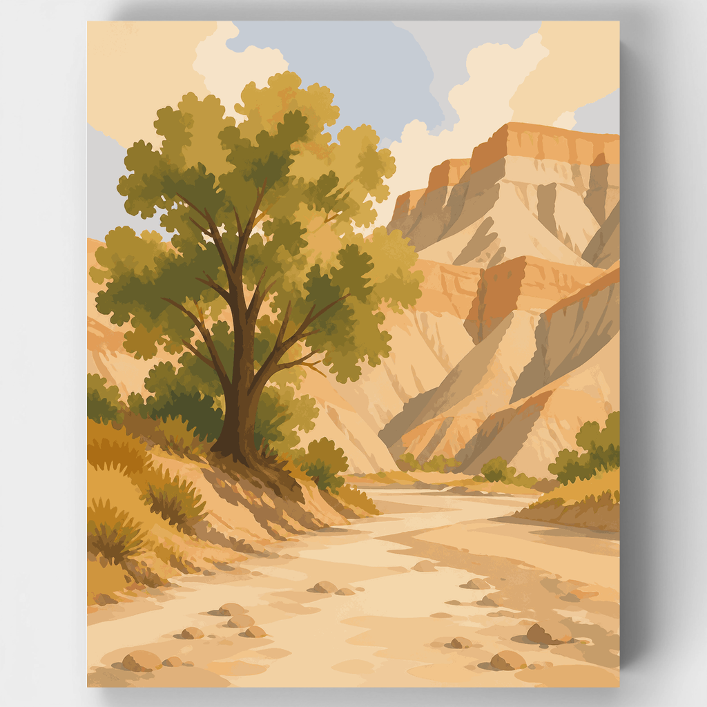 Cottonwood Wash - Kit de pintura por números — Estándar