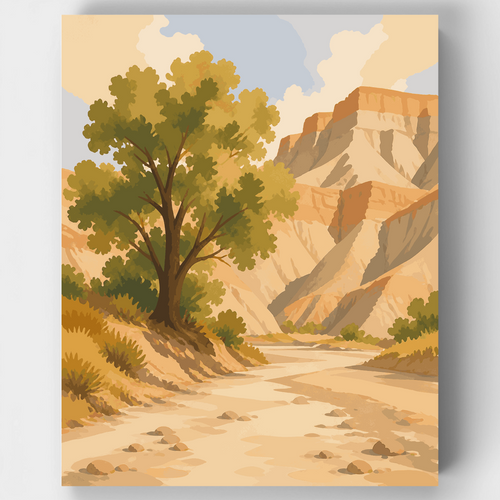 Cottonwood Wash - Paint by Numbers Kit