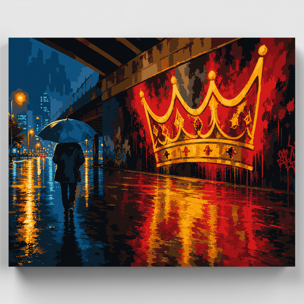 Crown in the Rain - Paint by Numbers Kit