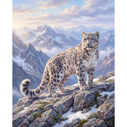 Leopardo de las Nieves del Himalaya
