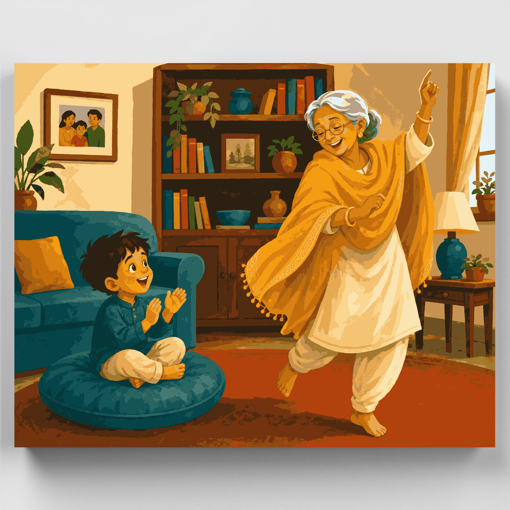 Dancing Grandma - Paint by Numbers Kit