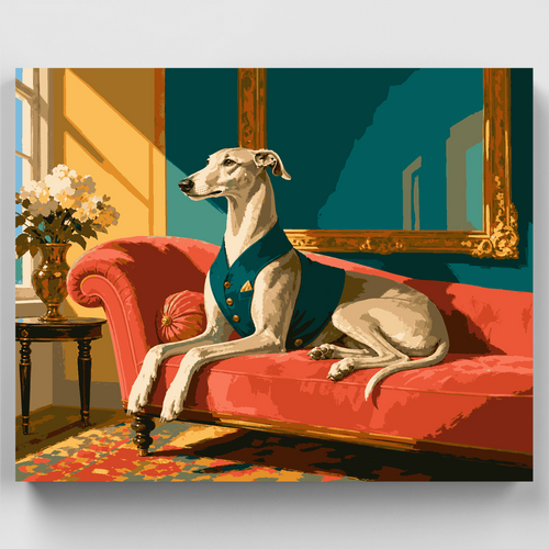 Dapper Greyhound - Paint by Numbers Kit