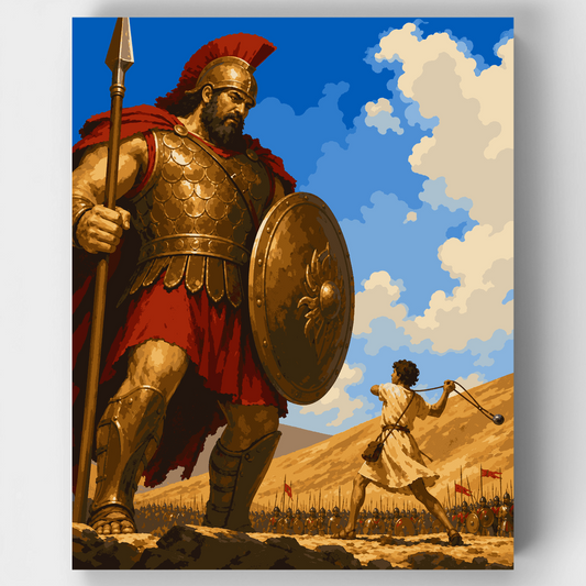 David and Goliath - Paint by Numbers Kit
