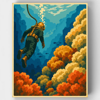 Deep Sea Diver - Paint by Numbers Kit
