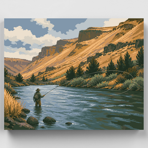 Deschutes River Cast - Paint by Numbers Kit