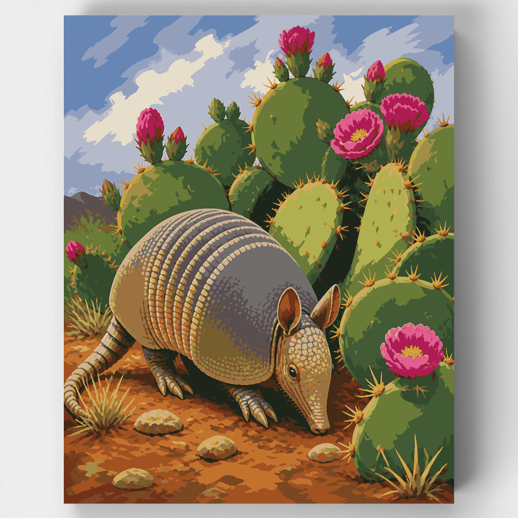 Armadillo del desierto - Kit de pintura por números — Estándar