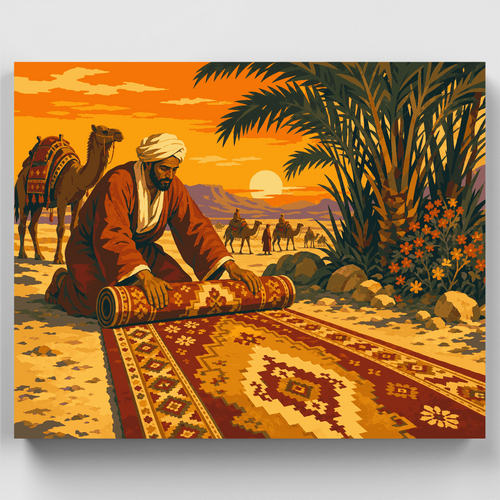 Desert Carpet Weaver - Paint by Numbers Kit