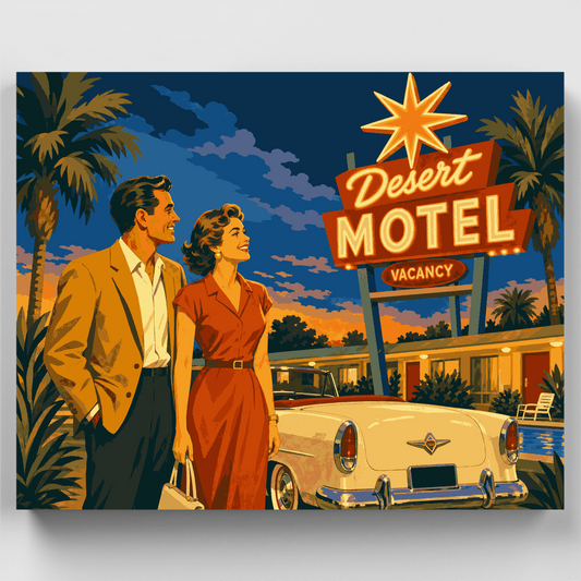 Desert Motel Nights - Paint by Numbers Kit