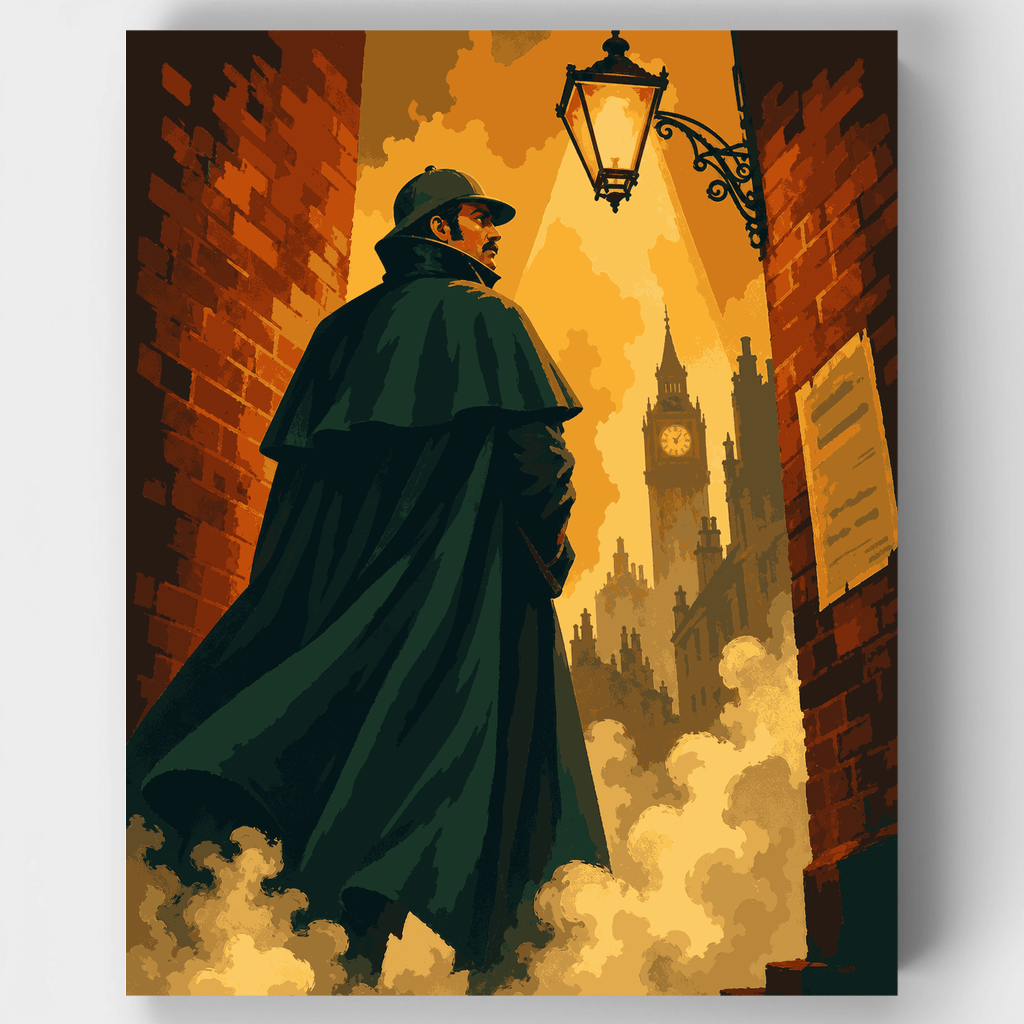 Detective in Fog - Paint by Numbers Kit