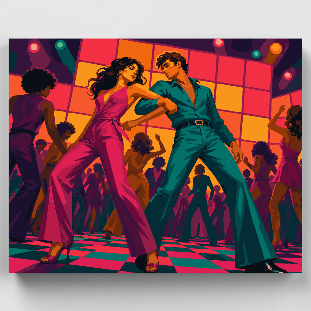 Disco Dance Duo - Paint by Numbers Kit