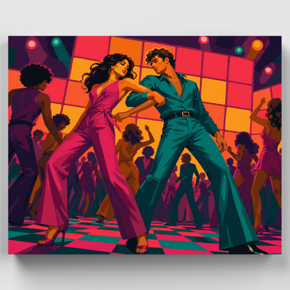 Disco Dance Duo - Paint by Numbers Kit