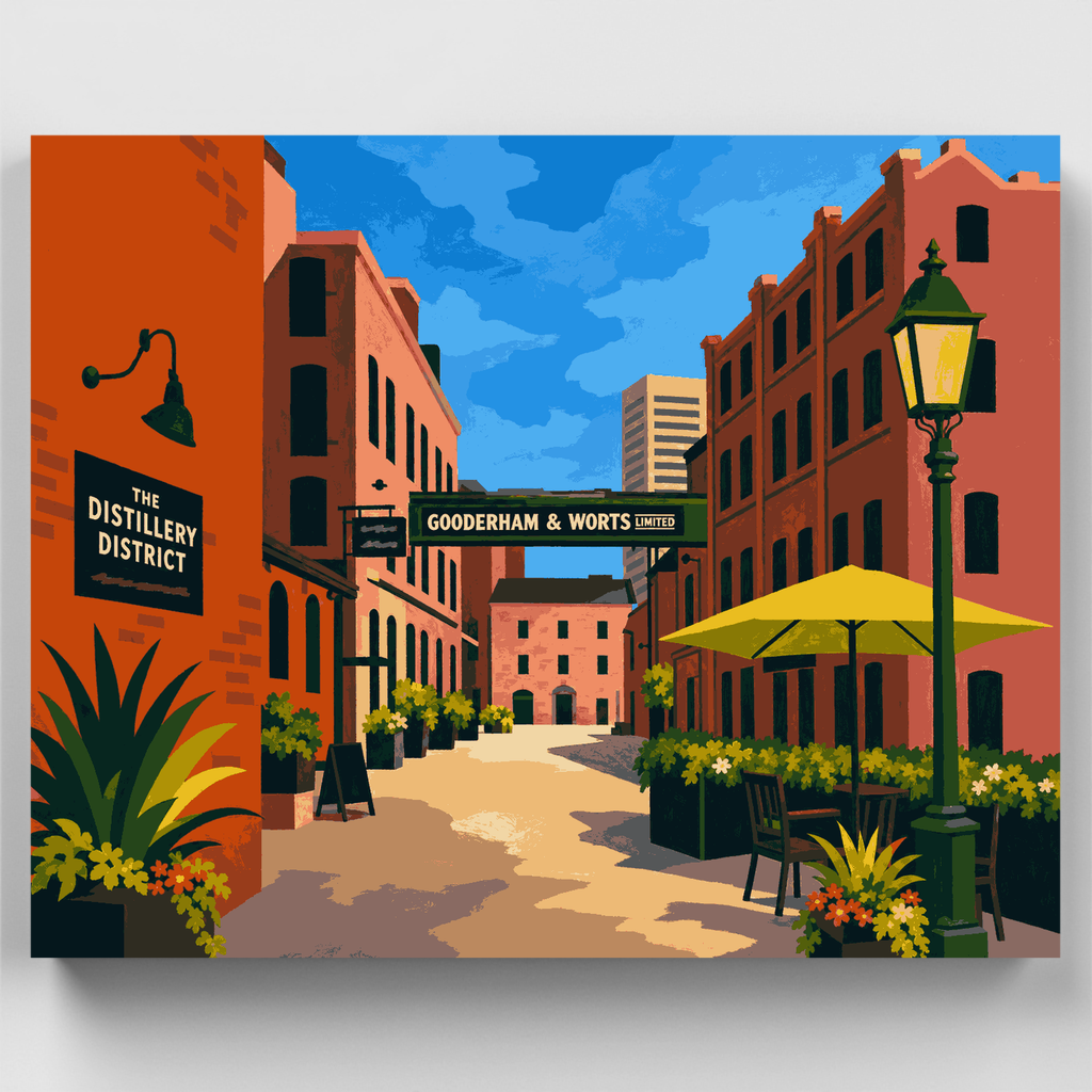 Distillery District Toronto - Paint by Numbers Kit
