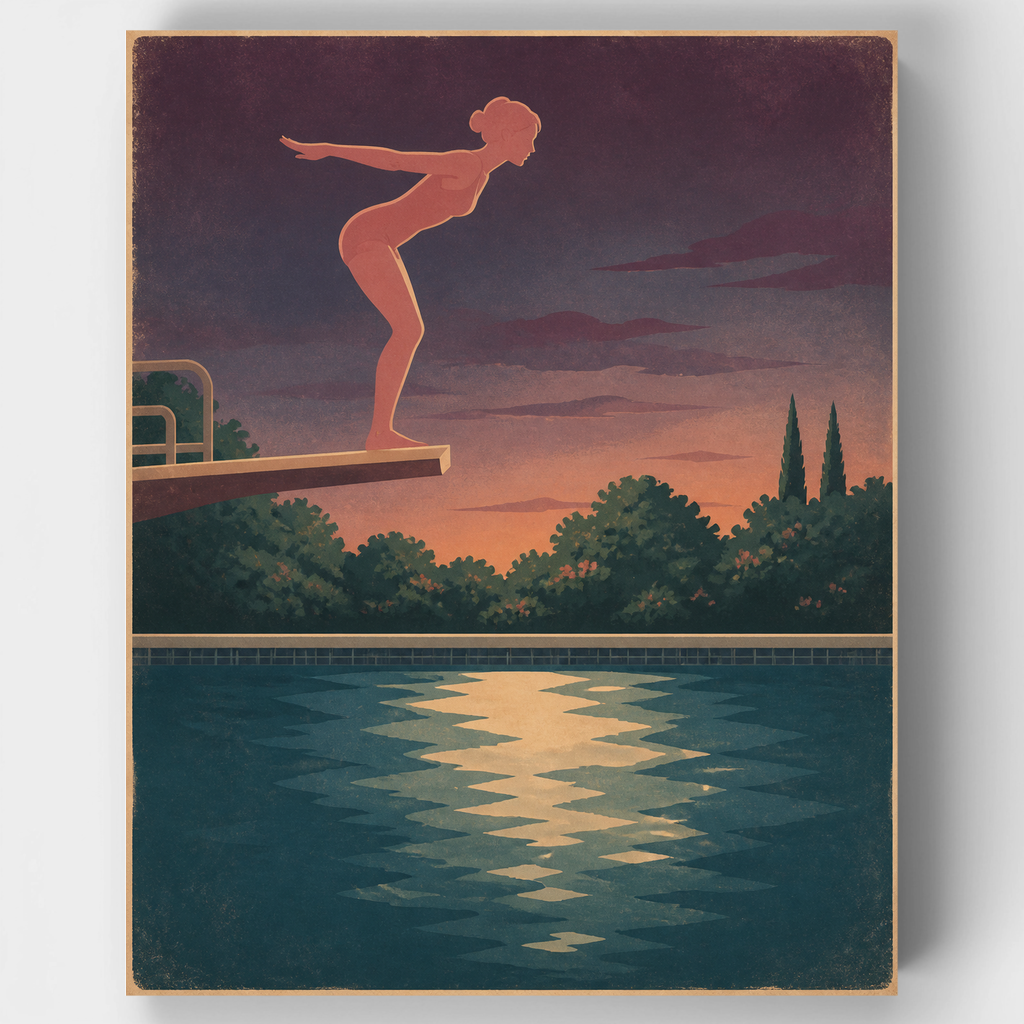 Buzo al atardecer - Kit de pintura por números — Estándar