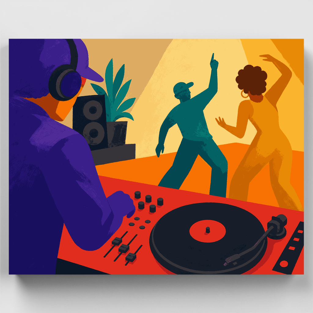 DJ Vinyl Party - Paint by Numbers Kit