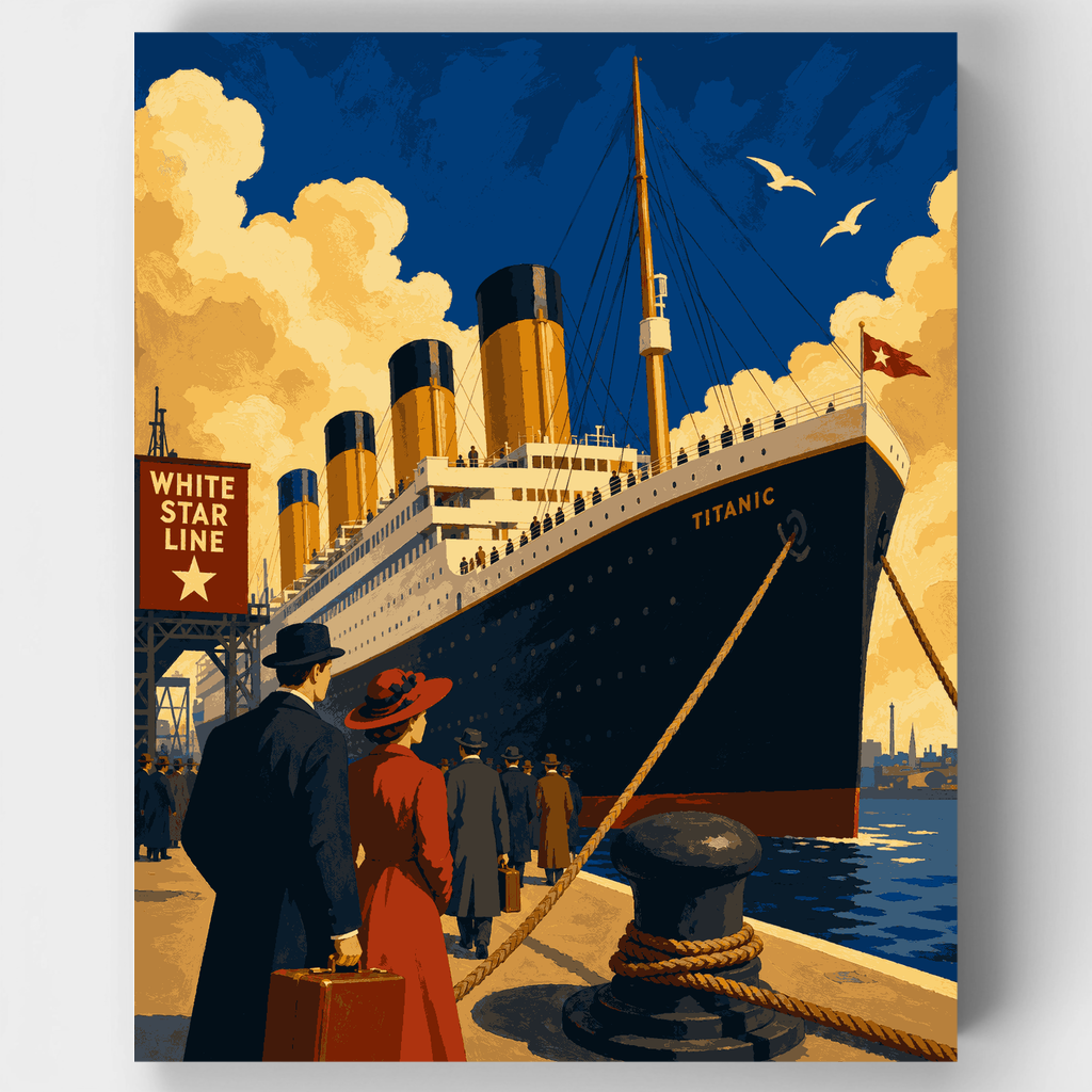 Salida desde el muelle - Kit de pintura por números — Estándar
