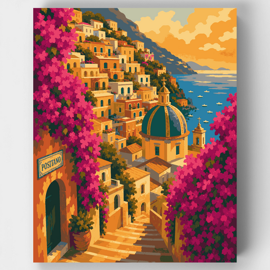 Domed Church View - Paint by Numbers Kit