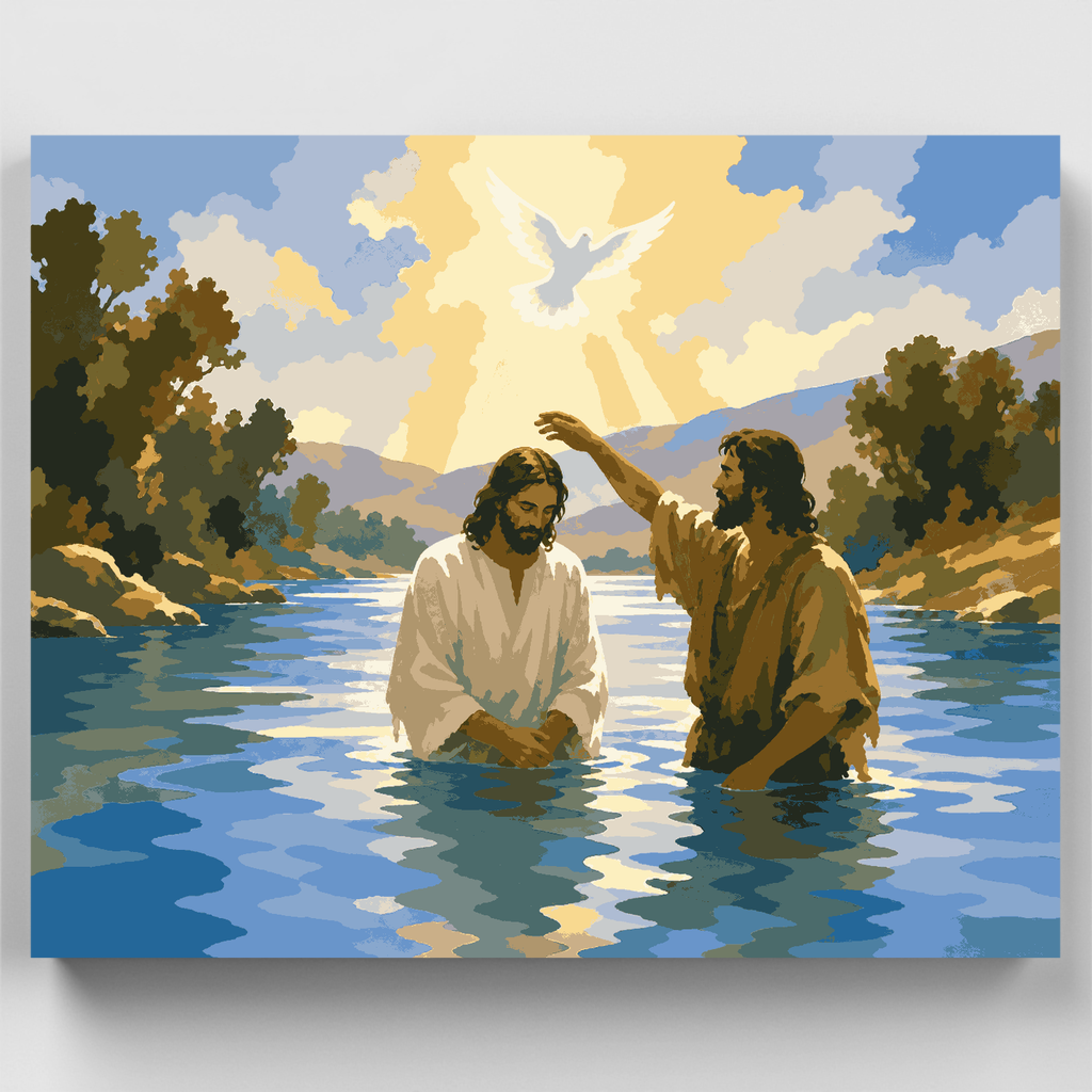 Dove Descending Baptism - Paint by Numbers Kit