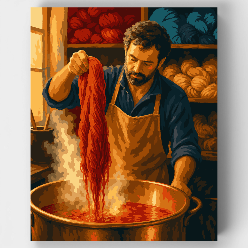 Tintorero en la caldera - Kit de pintura por números — Estándar