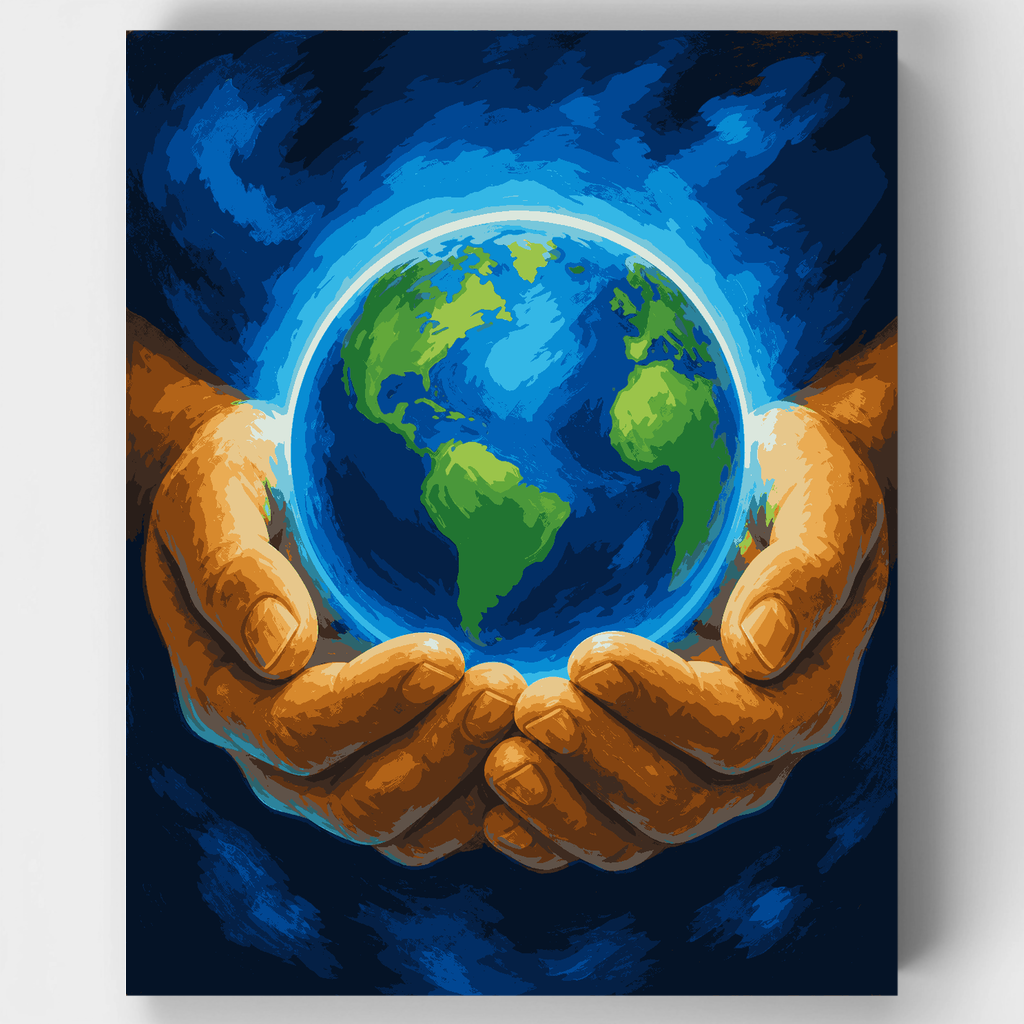 Tierra en tus manos - Kit de pintura por números — Estándar
