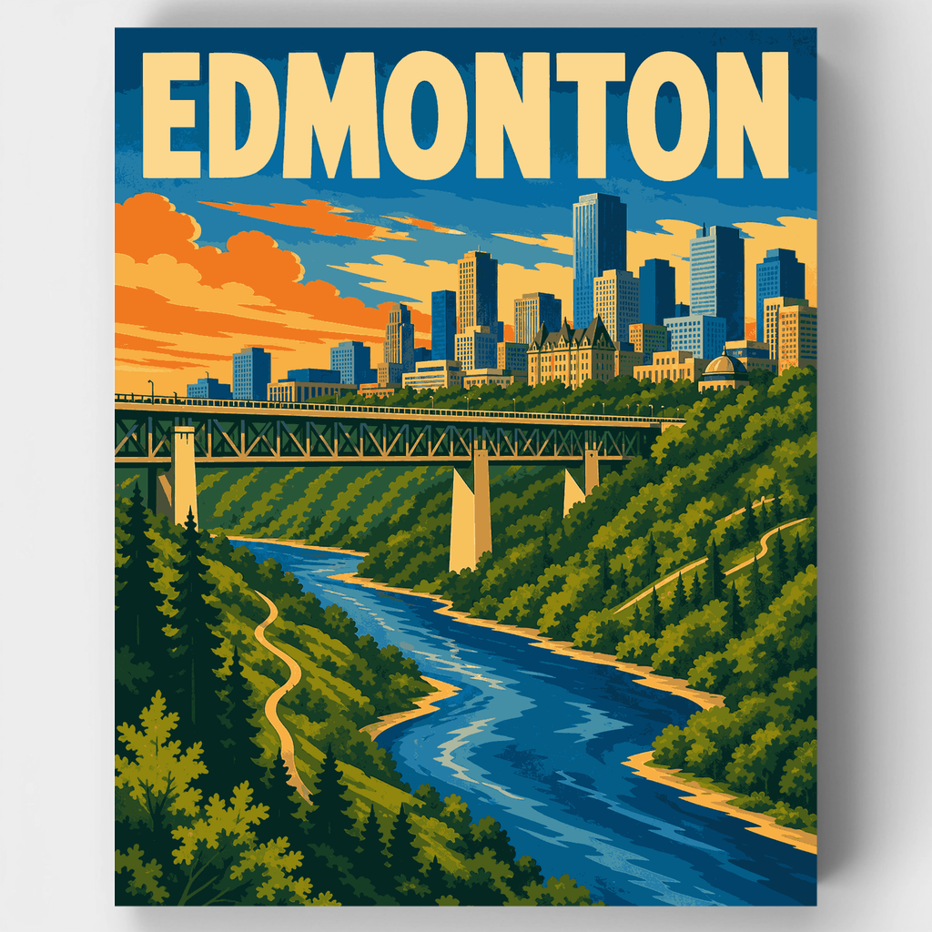 Edmonton River Valley - Paint by Numbers Kit