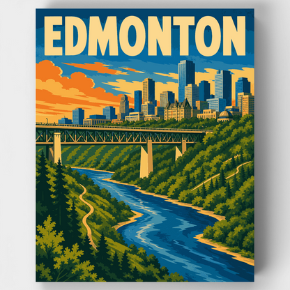 Edmonton River Valley - Paint by Numbers Kit
