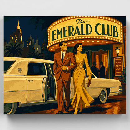 Emerald Club Nightlife - Paint by Numbers Kit