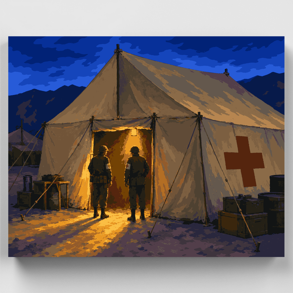 Field Medical Tent - Paint by Numbers Kit