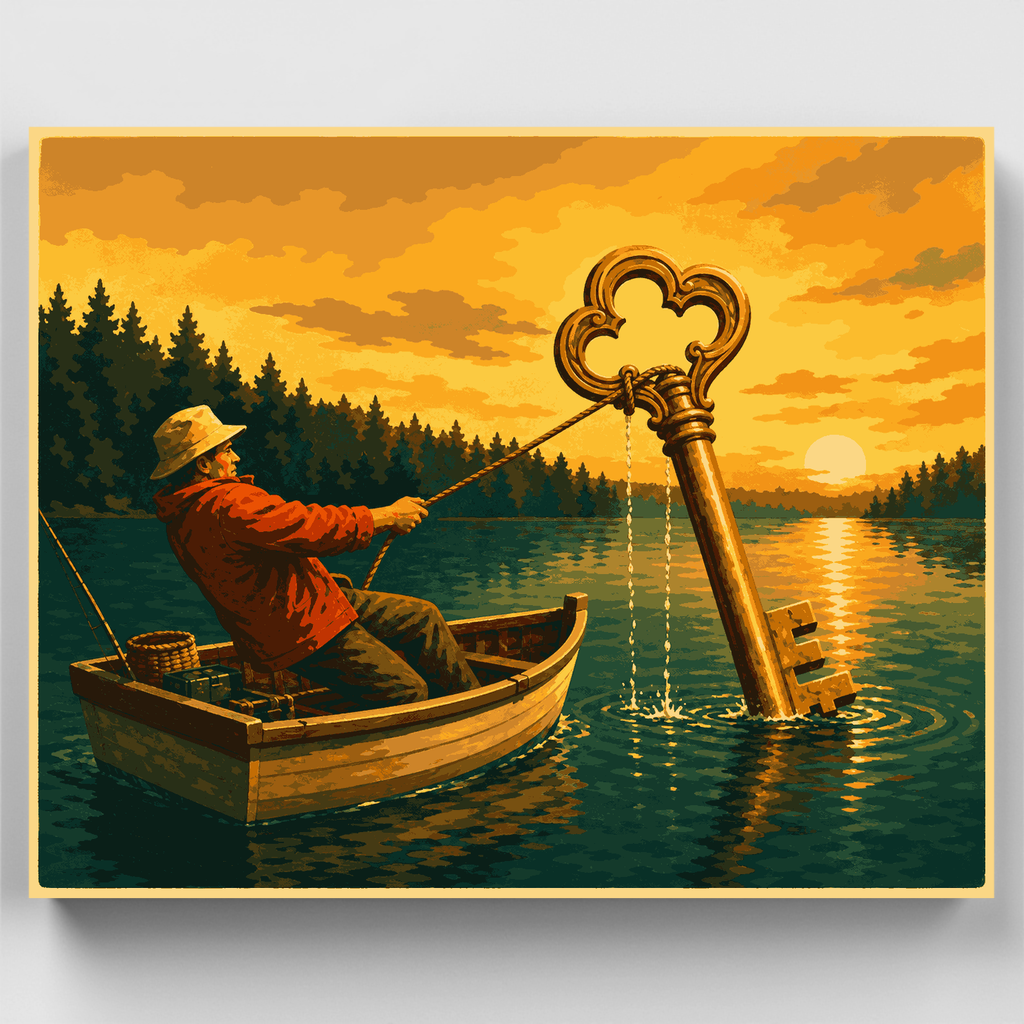 Fisherman's Golden Key - Paint by Numbers Kit
