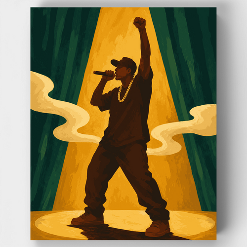Fist in the Spotlight - Paint by Numbers Kit