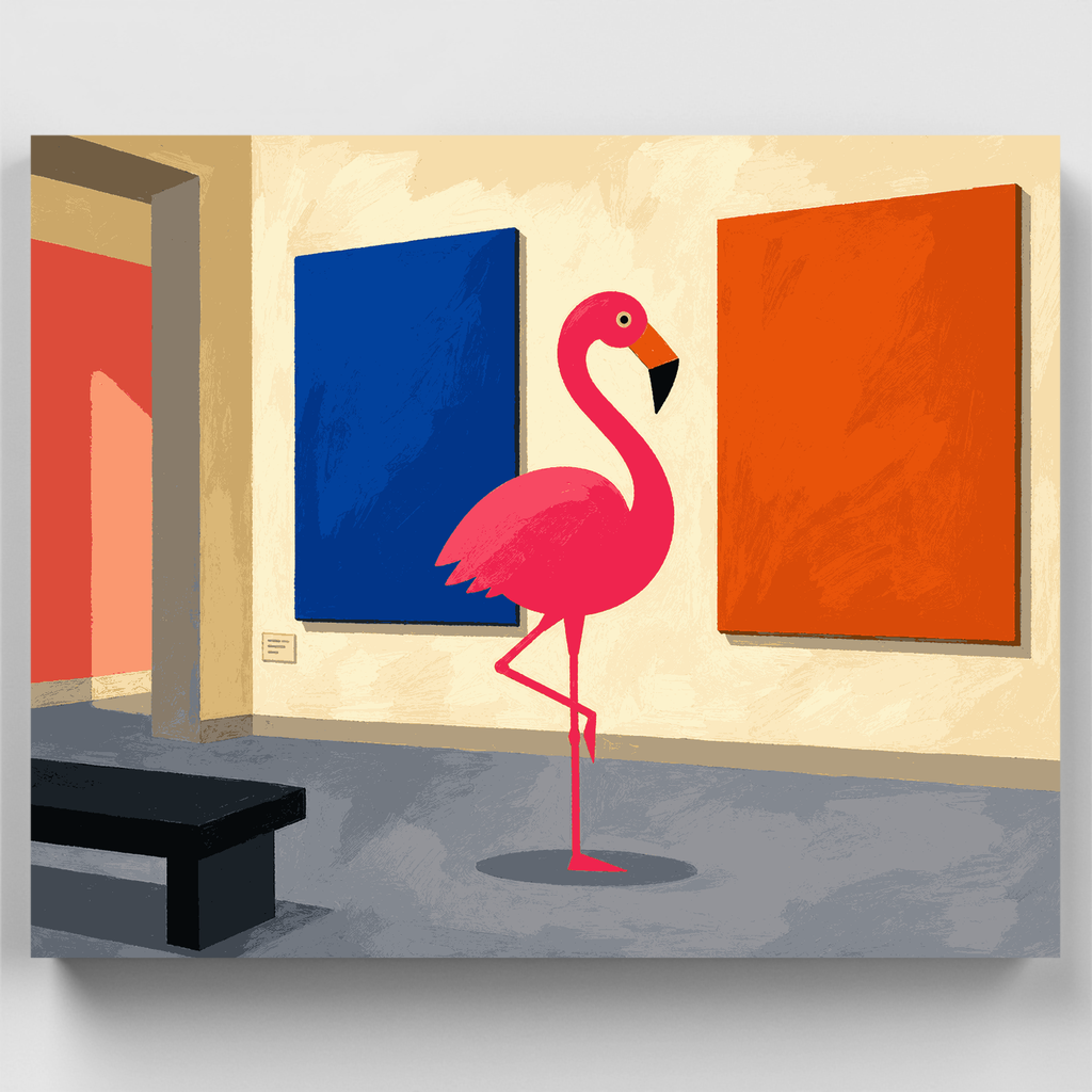 Flamingo Art Museum - Paint by Numbers Kit