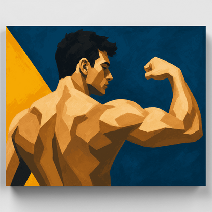 Flexing Bicep - Paint by Numbers Kit