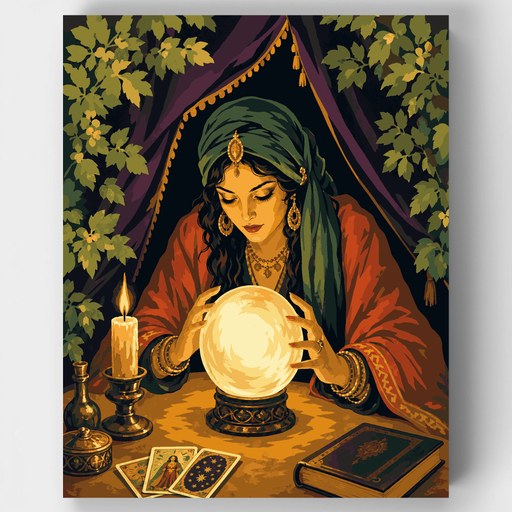 Bola de cristal de la adivina - Kit de pintura por números — Estándar