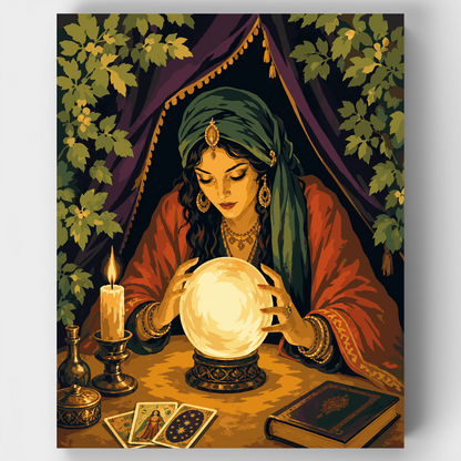 Fortune Teller's Crystal Ball - Paint by Numbers Kit