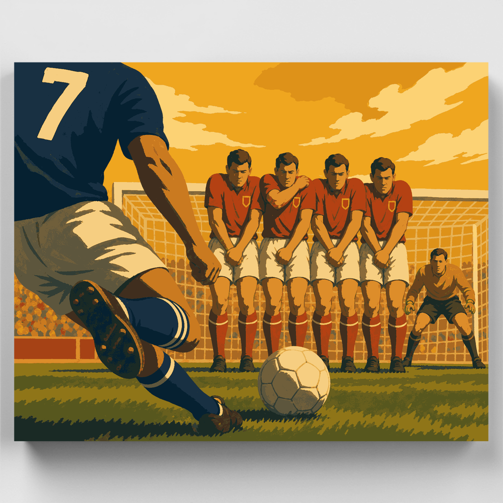 Muro de tiro libre - Kit de pintura por números — Estándar