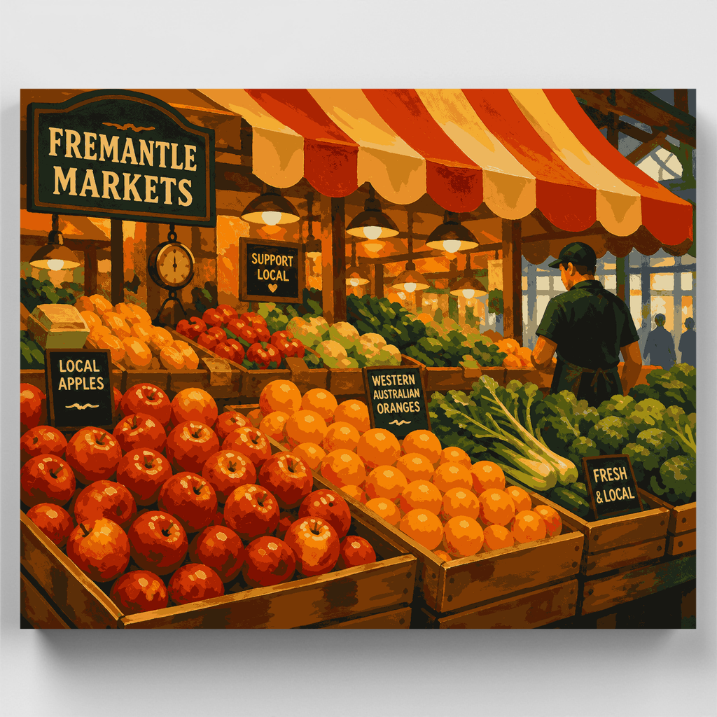 Fremantle Fruit Stall - Paint by Numbers Kit