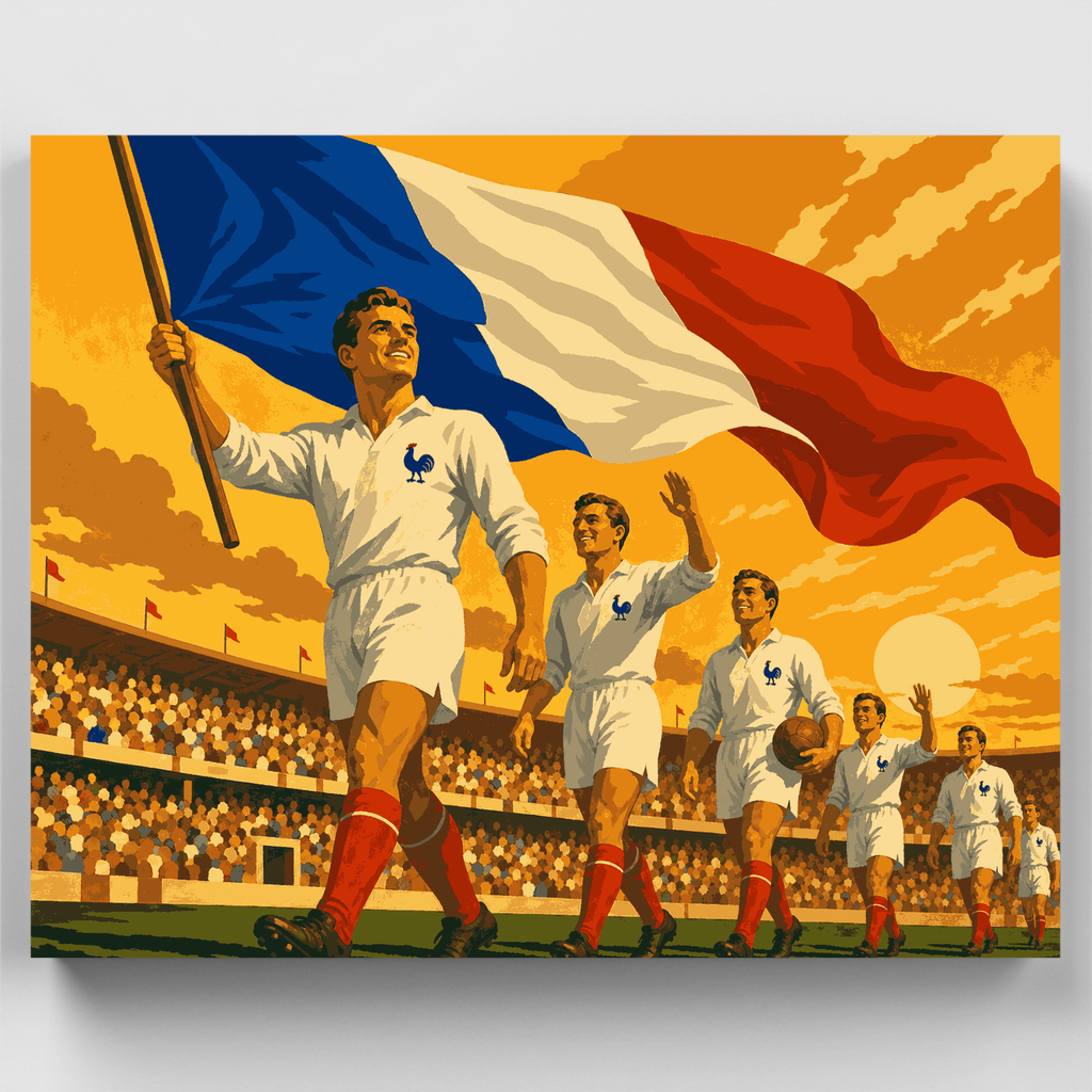 French Football Glory - Paint by Numbers Kit