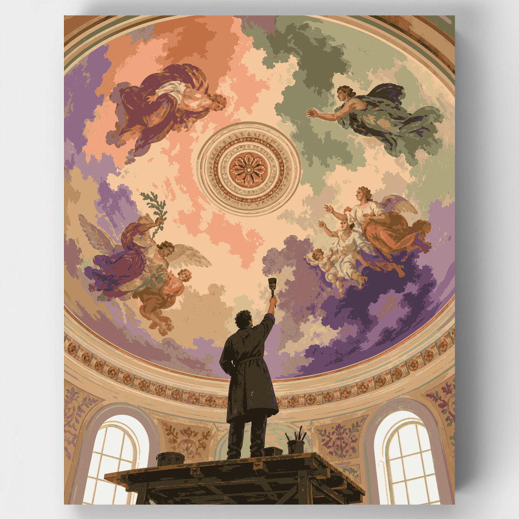 Cúpula del pintor de frescos: Kit de pintura por números — Estándar