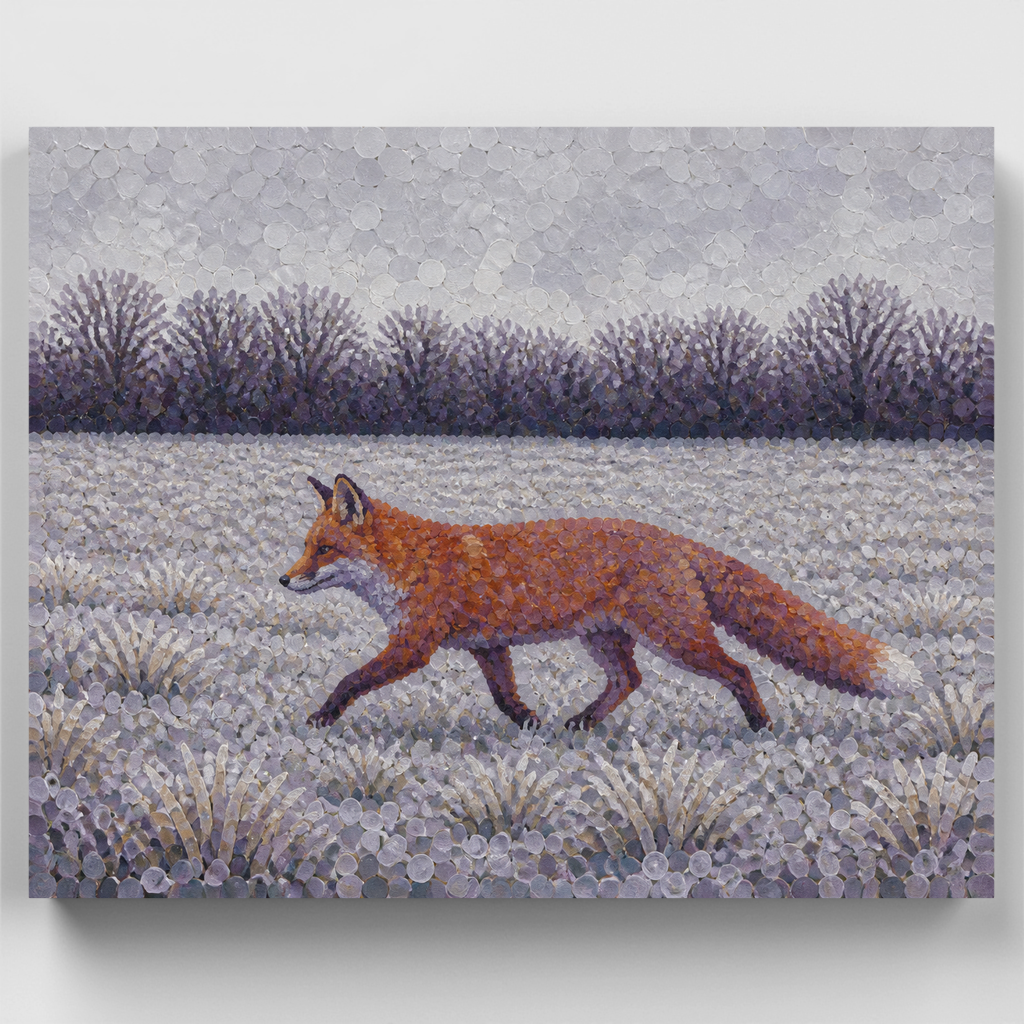 Frosty Fox at Dawn - Paint by Numbers Kit