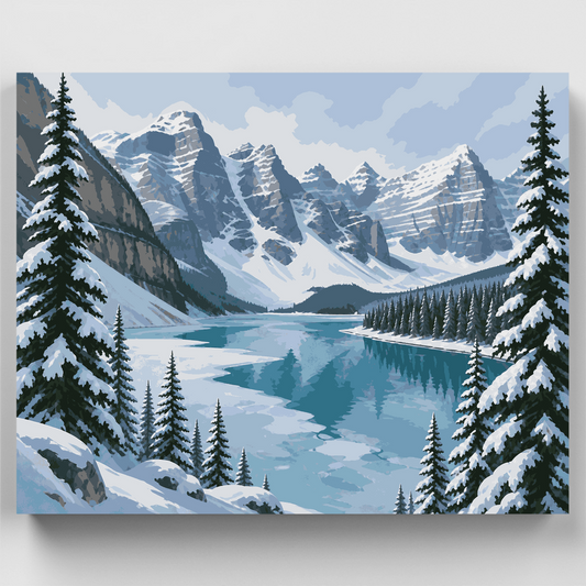 Frozen Ten Peaks - Paint by Numbers Kit