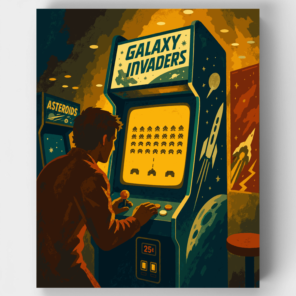 Galaxy Invaders Arcade - Kit de pintura por números — Estándar
