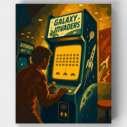 Galaxy Invaders Arcade - Paint by Numbers Kit